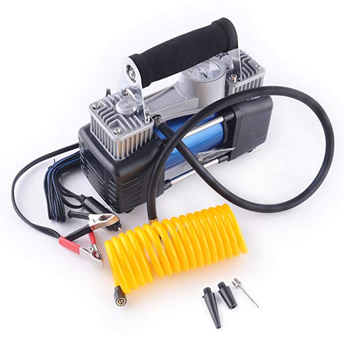 Directsale92 Portable Air Compressor Pump 150psi Cyclone 12V Tire Inflator High Volume Pump