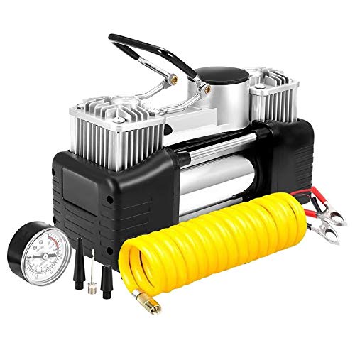 Portable Air Compressor Pump 150 PSI, 12V 140W Auto Car Tire Inflator Gauge