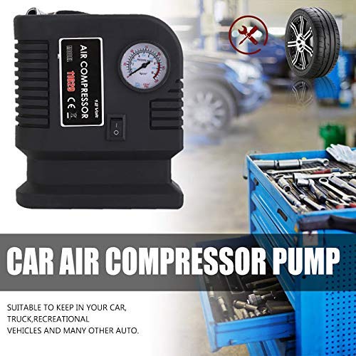 DOWL 3 Adapter Electric Tire Inflator Portable Car Air Compressor Pump Tire 12V and 3