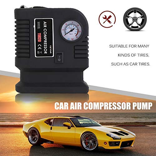 DODOWL 3 Adapter Electric Tire Inflator Portable Car Air Compressor Pump Tire 12V and 3