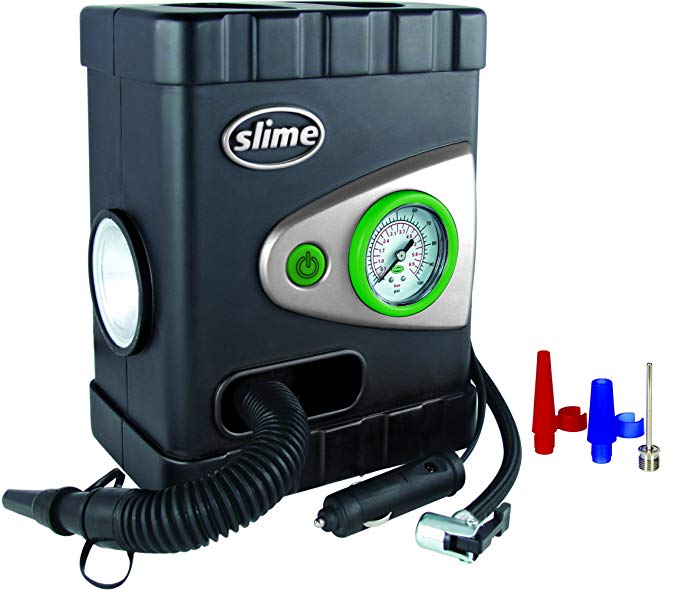 Slime 40034 All-Purpose 12V Dual Raft Pump/Tire Inflator