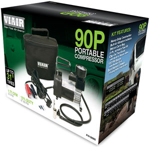 VIAIR 90P Portable Compressor in packaging