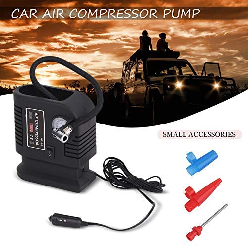 DODOWL 3 Adapter Electric Tire Inflator Portable Car Air Compressor Pump Tire 12V and 3