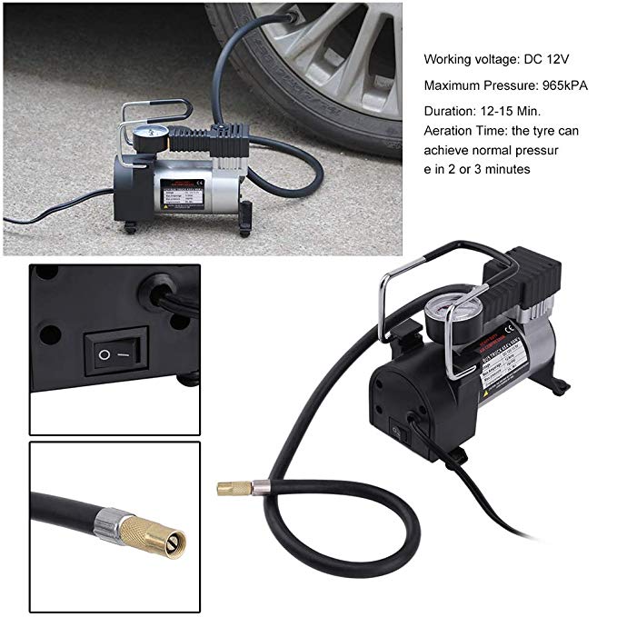 12V 14A 150Psi Heavy Duty Air Compressor Pump Fast Inflation Tyre Inflator,Infla