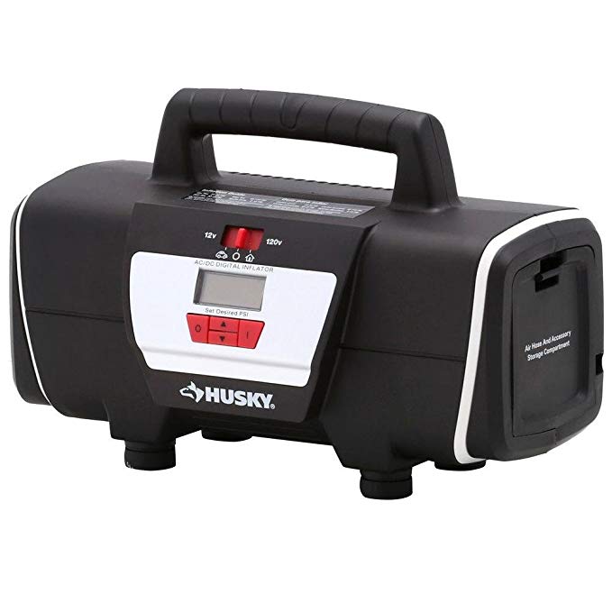 Husky HD12120 12-Volt/120-Volt Home and Auto Inflator