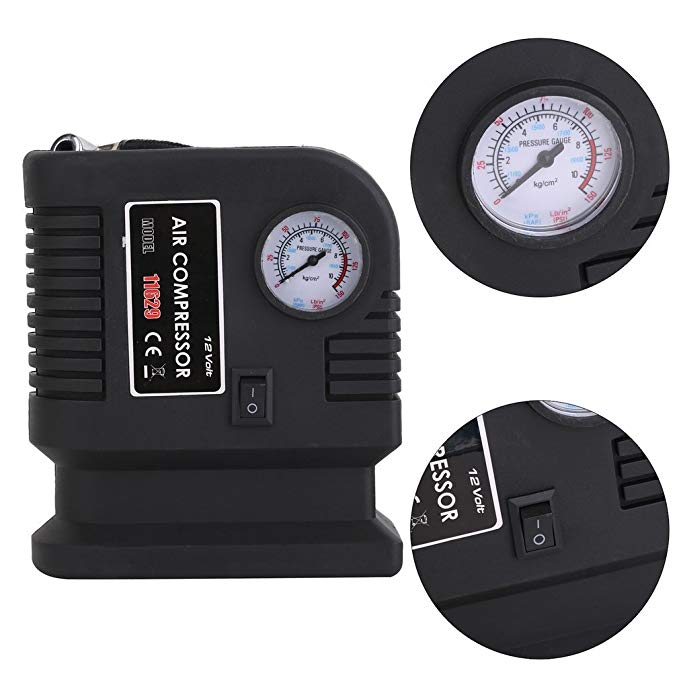 MUSIF Black ABS Material Air Pump Air Compressor Portable Auto Vehicle Air Compressor