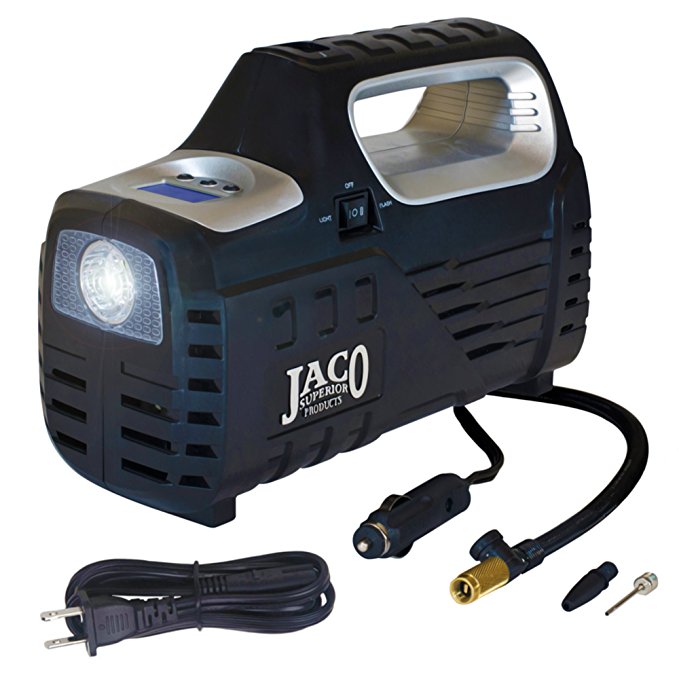 JACO SmartPro 2.0 AC/DC Digital Tire Inflator Pump - Advanced 12V Portable Air Compressor - 100 PSI