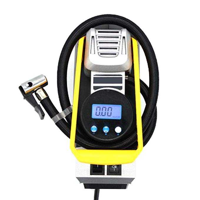 Chengstore Car Multi-fonctional Single Cylinder 12V Portable Preset Tire Pressure Air Pump