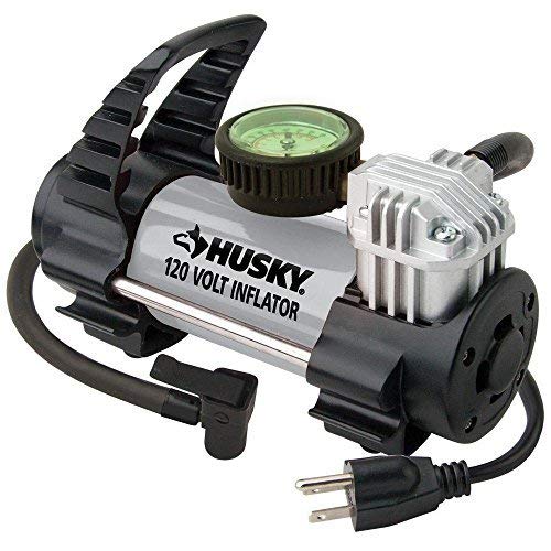 Husky Electric Air Tire Pump 120V Inflator Sport Auto Bike Car Truck Compressor by Husky