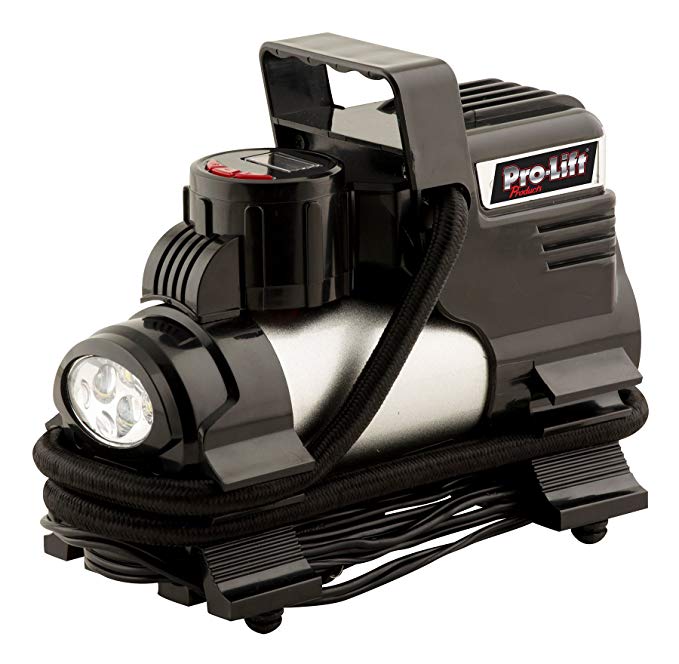 Pro-LifT W-1808 12V Air Inflator with Digital Gauge (Preset Tire Pressure, LED Display)